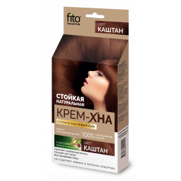 Крем-хна "Каштан"Фитокосметик Индийская в готовом виде, 50 мл