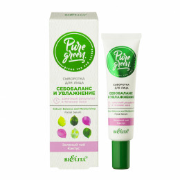Сыворотка для лица Белита Pure Green Себобаланс и увлажнение 30 мл Сыворотка для лица Белита Pure Green Себобаланс и увлажнение 30 мл