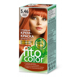 Крем-краска стойкая для волос Fitocolor цвета медно-рыжий