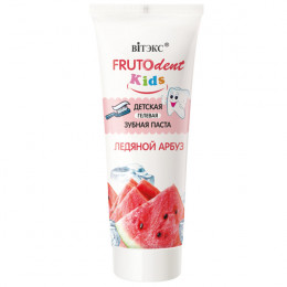 Паста зубная детская гелевая Витэкс ЛЕДЯНОЙ АРБУЗ без фтора FRUTOdent Kids, 65 г